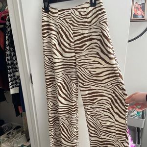 Brown zebra pants